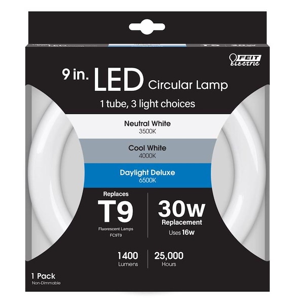Happylight 30 Watt Equivalence T9 4-Pin LED Tube Light Color Changing, 12PK HA3307436 - main